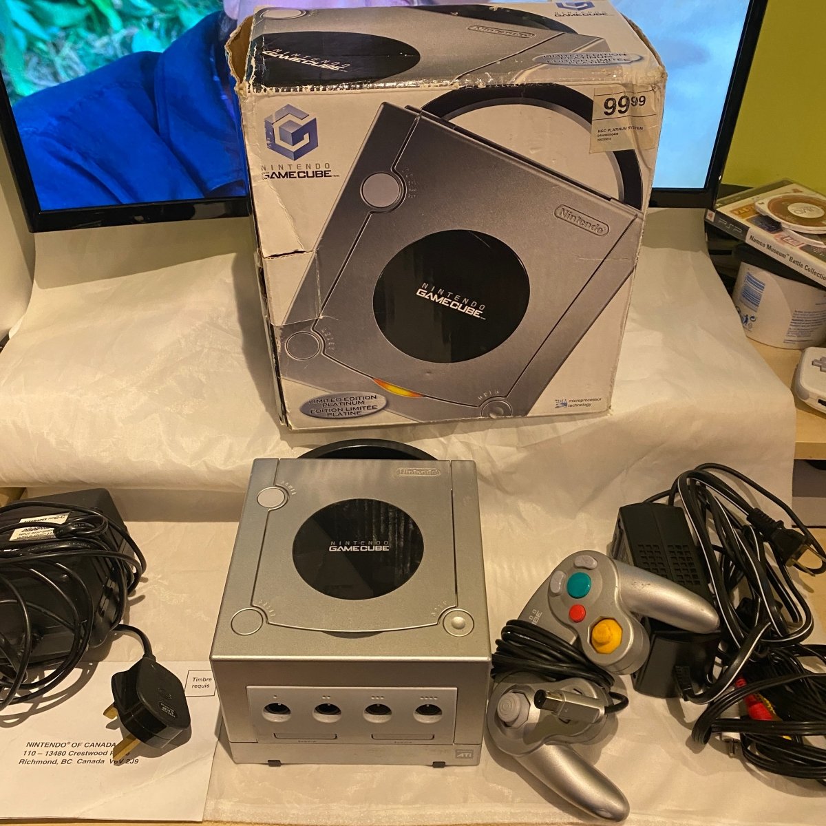 Buy Ntsc Platinum GameCube console boxed (north American) -@ 8BitBeyond Buy Ntsc Platinum GameCube console boxed (north American) -@ 8BitBeyond